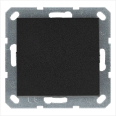 Изображение Выключатель одноклавишный проходной 10A 250V~ с накладкой, цвет Антрацит